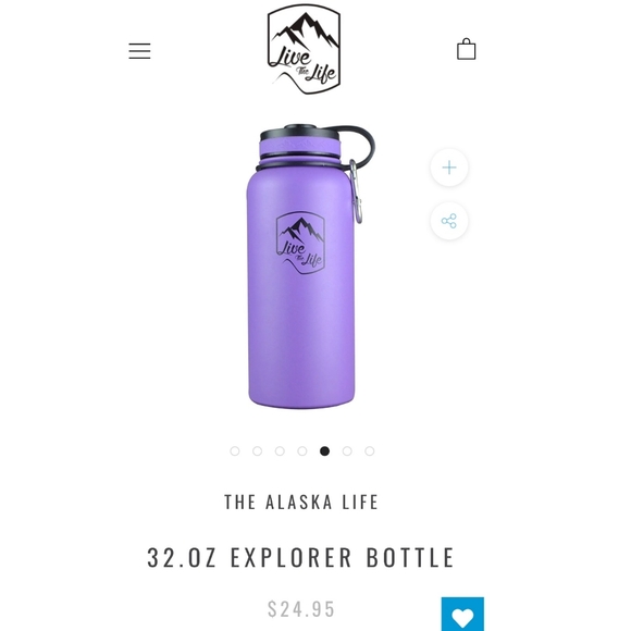 *NEW* The Alaska Life Brand "Live the Life" 32oz Hydroflask/Thermos Polar Purple - Picture 9 of 9